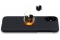Чехол на заднюю часть из кевларового волокна PITAKA MagEZ Case для iPhone 11 чёрно/серый фото 7