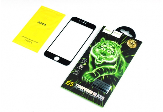 Защитное стекло 3D Hoco G5 для Apple iPhone SE (2020) / iPhone 8 / iPhone 7, черная рамка фото 1