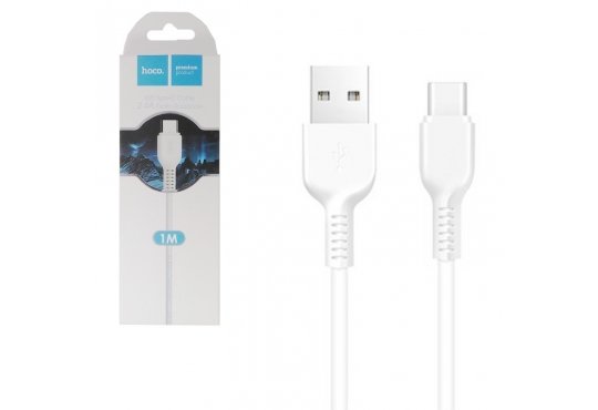 Дата-кабель Hoco X20 Flash USB / Type-C 1м, белый фото 1