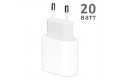 Зарядное устройство Apple MHJE3ZM/A, USB type-C, 20W, белый фото 1