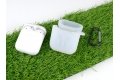 Чехол HelisTags для Apple AirPods \ AirPods 2 , силиконовый, матовый белый фото 2