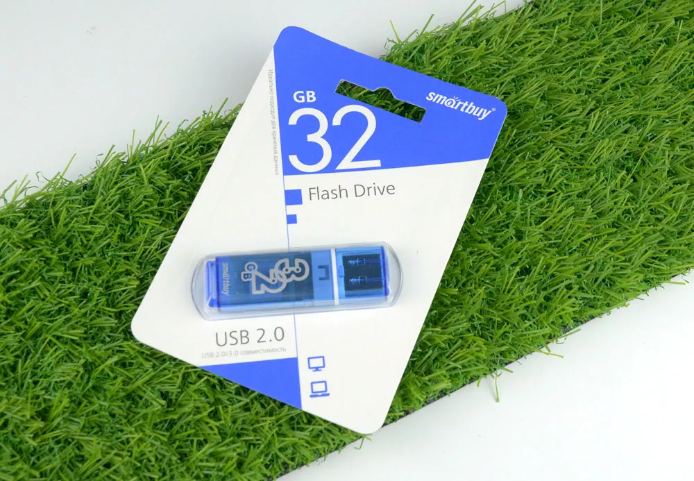 USB флешка Smartbuy Glossy, 32Gb, синяя