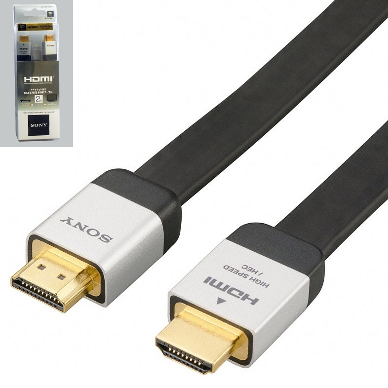 Мультимедийный кабель HDMI кабель Sony, 2 метра, черный