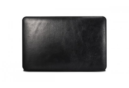 Чехол HelisTags Hardcase для Macbook Air 11.6 (2012-2018) A1465, A1370, текстура кожи, черный фото 1