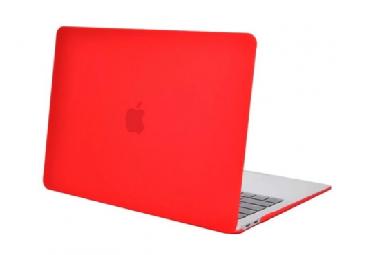 Чехол HelisTags Hardcase для Macbook Air 13.3 (ноябрь 2018) с Touch Bar A1932, матовый красный фото 1