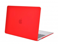 Чехол HelisTags Hardcase для Macbook Pro 13.3 (2016-2018) с Touch Bar A1708, A1706, матовый красный фото 1