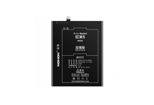 Аккумулятор Nohon BN35 для Xiaomi Redmi 5 3300mah фото 1