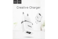 Сетевое зарядное устройство Hoco C11, SingleUSB, 1А, белое фото 4