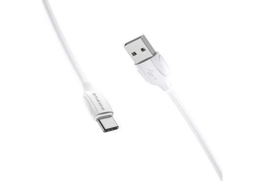 Дата-кабель Borofone BX19, USB-Type-C, 1 метр, белый фото 1