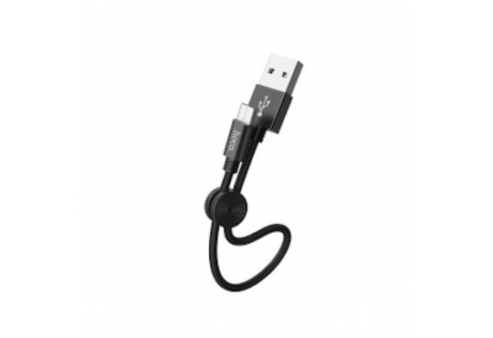 USB дата-кабель Hoco X35 MicroUSB  0.25м, 2.4A, черный фото 1