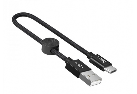 USB дата-кабель Hoco X35 Type-C  0.25м, 2.4A, черный фото 1