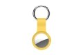 Чехол-брелок Deppa EasyLife для AirTag силиконовый с петлей желтый фото 1