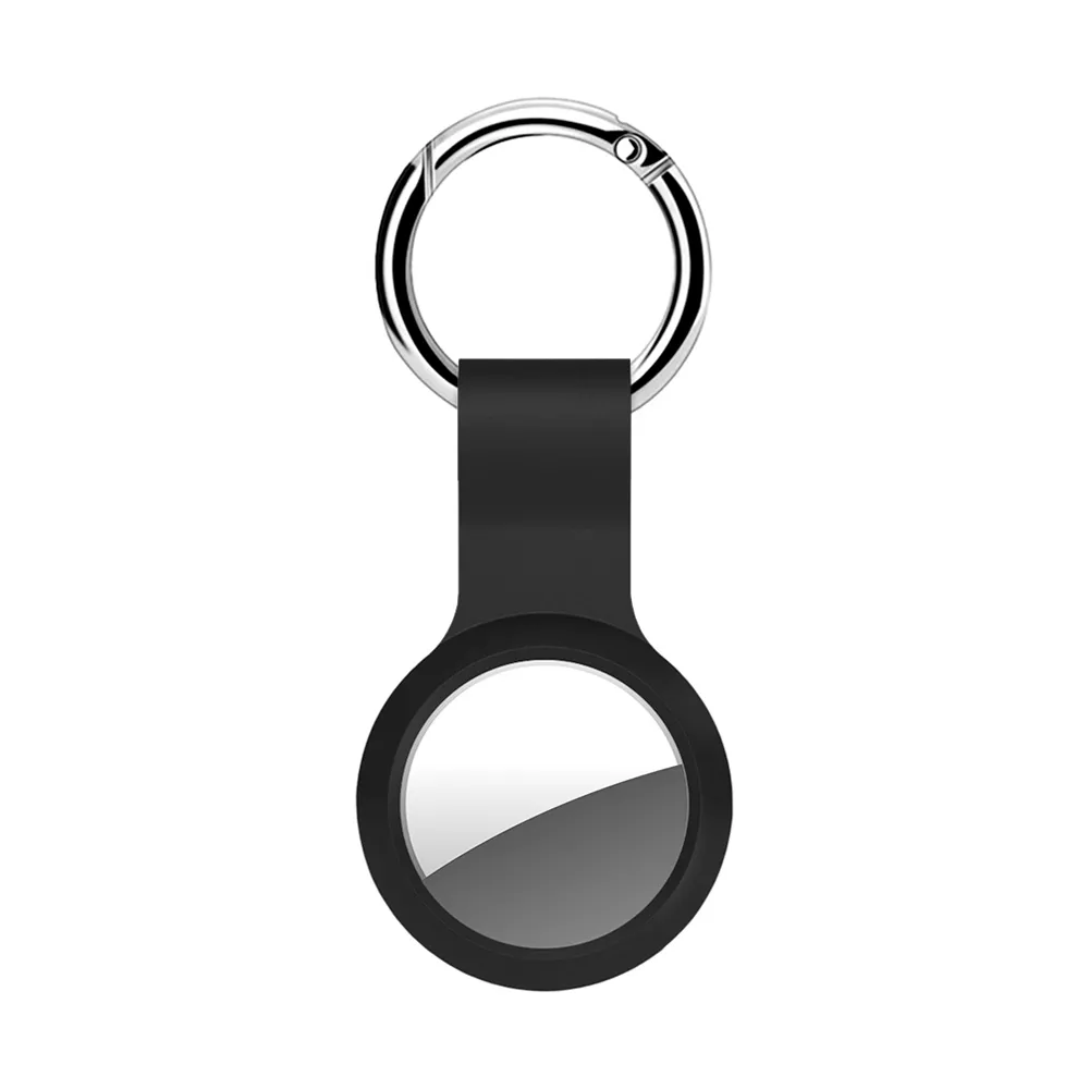 Чехол-брелок Deppa EasyLife для AirTag силиконовый с петлей черный