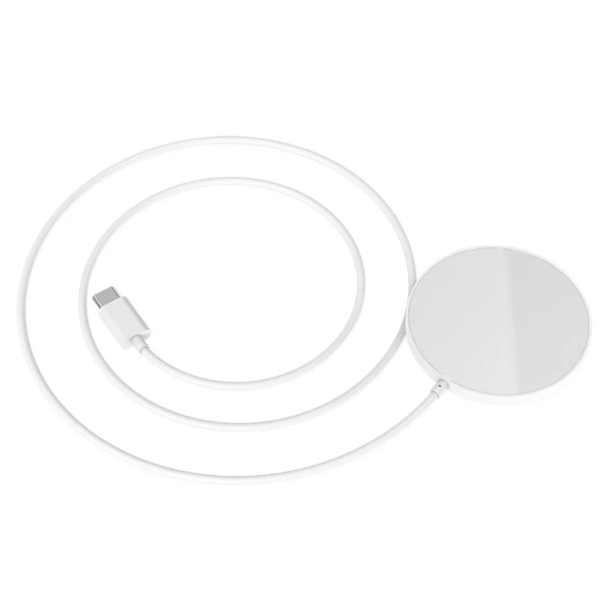 Беспроводное зарядное HOCO CW28 Magsafe (15W) для iPhone 12 белое
