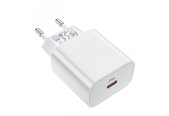 Сетевое зарядное устройство Hoco C76A Plus, QC3.0 20W, белое фото 1