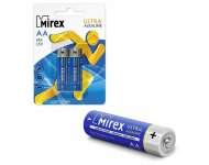 Батарея щелочная Mirex LR6 / AA 1.5v (упаковка 2шт.) фото 1