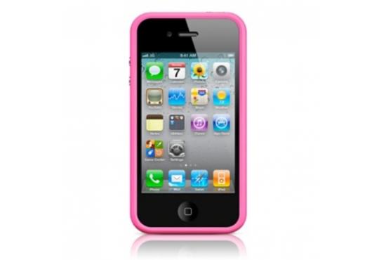 Бампер для Apple Iphone 4/4S MC669ZM/B розовый фото 1