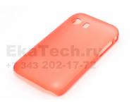 Изображение чехла Samsung Galaxy Y S5360 ( пластиковый JustinCase Thin Type красный ракурс 3)