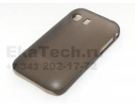 Фото чехла Samsung Galaxy Y S5360 ( пластиковый JustinCase Thin Type черный ракурс 7)