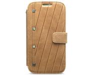 Чехол кожаный Zenus Prestige Neo Classic Diary для Samsung Galaxy S4 i9500 коричневый фото 1