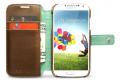 Чехол кожаный Zenus Prestige Eel Leather Diary для Samsung Galaxy S4 i9500 зеленая гамма фото 2