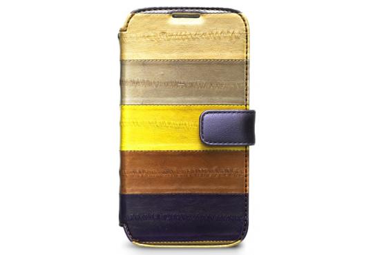 Чехол кожаный Zenus Prestige Eel Leather Diary для Samsung Galaxy S4 i9500 коричневая гамма фото 1