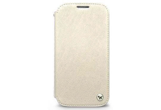 Чехол кожаный Zenus Prestige Minimal Diary для Samsung Galaxy S4 i9500 бежевый фото 1