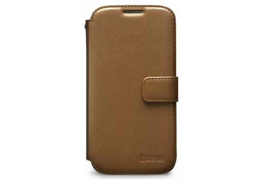 Чехол кожаный Zenus Prestige Heritage Diary для Samsung Galaxy S4 i9500 коричневый фото 1