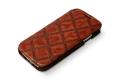 Чехол кожаный Zenus Prestige Italian Vintage Quilt Diary для Samsung Galaxy S4 I9500 коричневый фото 5