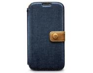 Чехол Zenus Denim Vintage Pocket Diary для Samsung Galaxy S4 / i9500 темно-синий фото 1