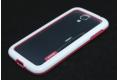 Чехол Zenus Wallnut Bumper для Samsung Galaxy S4 i9500 белый-розовый фото 1