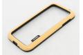 Чехол Zenus Wallnut Bumper для Samsung Galaxy S4 i9500 желтый-черный фото 6