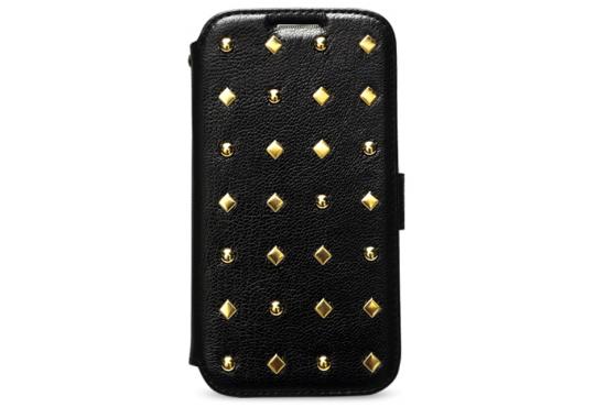 Чехол кожаный Zenus Prestige Rock Stud Diary для Samsung Galaxy S4 i9500 черный фото 1