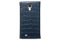 Чехол кожаный Zenus Prestige Square Croco Diary для Samsung Galaxy S4 i9500 темно-синий фото 3