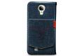 Чехол Zenus Denim Back Pocket Diary для Samsung Galaxy S4 i9500 темно-синий фото 3