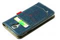 Чехол Zenus Denim Back Pocket Diary для Samsung Galaxy S4 i9500 темно-синий фото 6