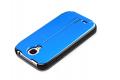 Чехол Zenus Wallnut Flip Jacket для Samsung Galaxy S4 i9500 синий фото 5