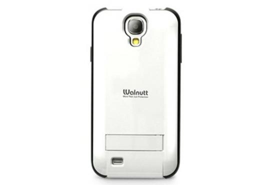Чехол Zenus Wallnut Stand Jacket для Samsung Galaxy S4 i9500 белый фото 1