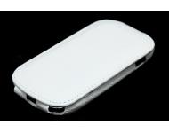 Изображение чехла Samsung Galaxy Fame S6810 ( кожаный Melkco Jacka Type белый ракурс 3)